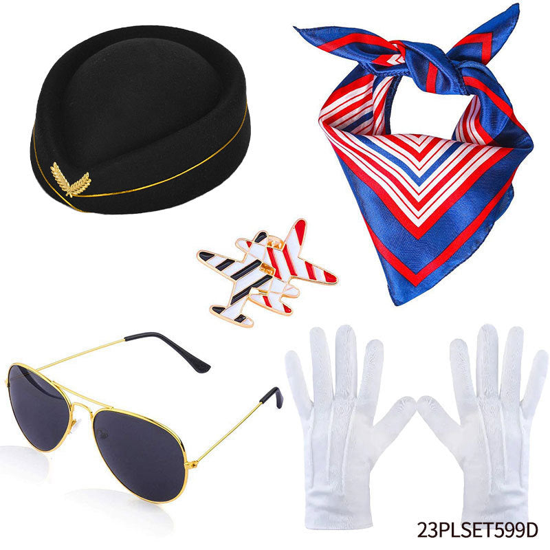 Wholesale 50pcs Halloween Masquerade Stewardess Cosplay Cosplay Props
